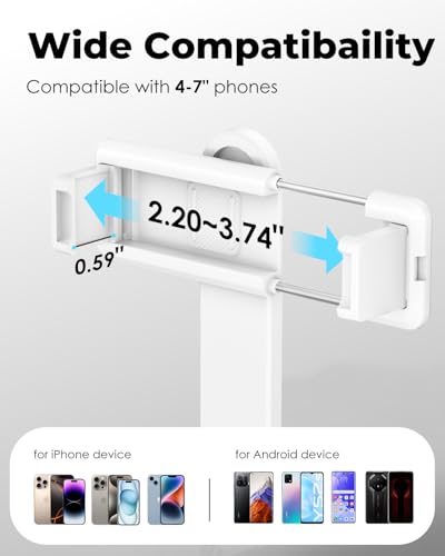 Viozon Aluminum Alloy Wireless Selfie Stick Tripod with Detachable Remote, Lightweight Extendable Phone Stand Compatible with 4–7" iPhone & Android Smartphones