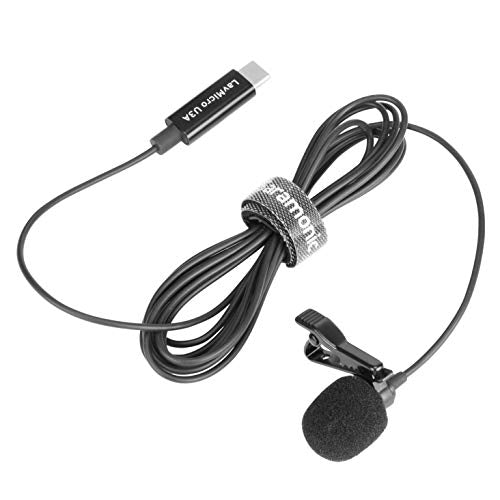 Saramonic LavMicro U3A USB-C Lavalier Microphone, Android, new iPad, Computers & More with 6.6' Cable & 90˚ Adapter for Vlogging, Interviews, YouTube, TikTok, Live Streaming - style: USB-C - 6.6'
