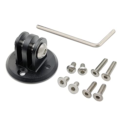 Cestbon Mount Combo Adapter for Garmin Edge Compatible with Camera or Headlight, Quick Release Out-Front Mount Extended Universal Adapter - color: extended adapter