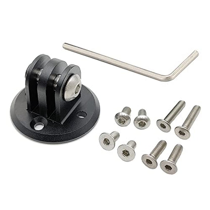 Cestbon Mount Combo Adapter for Garmin Edge Compatible with Camera or Headlight, Quick Release Out-Front Mount Extended Universal Adapter - color: extended adapter