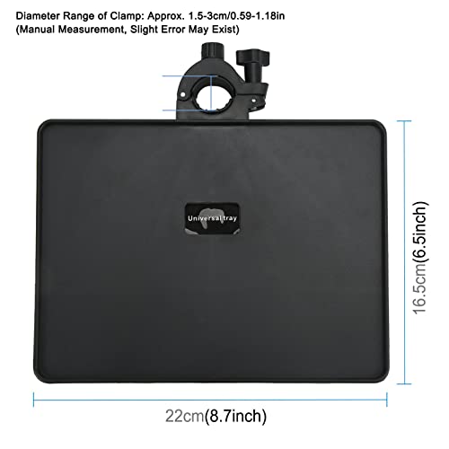 ABS Sound Card Tray, Multifunctional Live Broadcast Holder, Adjustable Microphone Stand Tray Accessory for Stage Studio Control Room