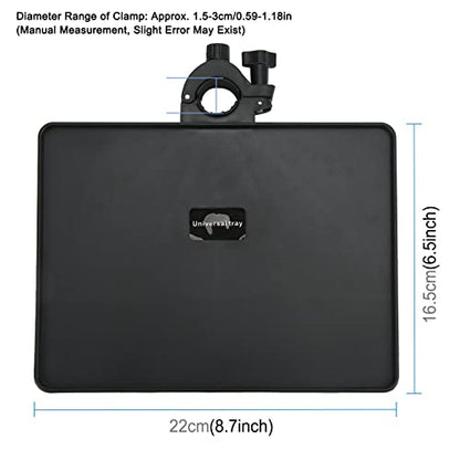 ABS Sound Card Tray, Multifunctional Live Broadcast Holder, Adjustable Microphone Stand Tray Accessory for Stage Studio Control Room