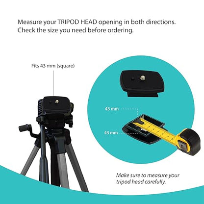 Foto&Tech 2 Pieces A73 Tripod Quick Release Plate Camera Adapter Tripod Velbon CX-444 CX-888 CX-460 CX-460mini CX-470 CX-570 CX-690, DF-50 Sony VCT-D580RM VCT-D680RM VCT-R640, VCT-60AV, VCT-80AV - size: a73