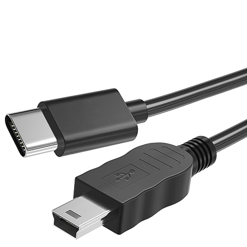 USB-C to Mini USB Cable,Type-C to Mini-B Charging Cord Compatible with Canon Camera,Fast Charger for GoPro Hero 3+,Ti-84 Plus,PS3 Controller,Dash Cam,Blue Yeti.Data Charger for Garmin Navigator Nuvi