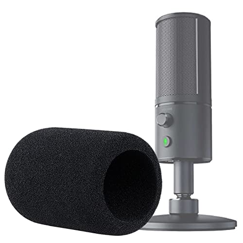 Foam Microphone Windscreen - Mic Cover Pop Filter Customized for Razer Seiren X Streaming Microphone - color: Seiren X Foam cover