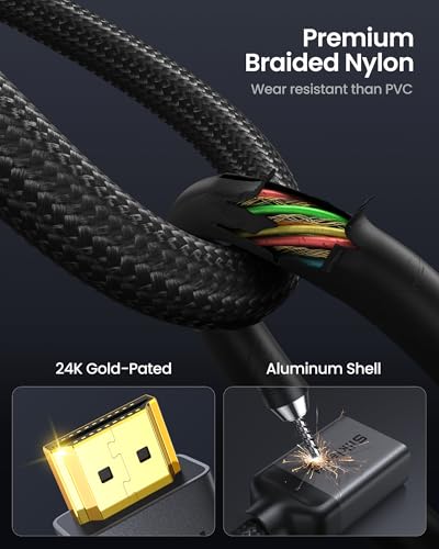 Silkland 8K HDMI Extension Cable 3.3FT/1M HDMI Extender 2.1, 8K@60hz 4K@120hz HDMI Male to Female Adapter,Ultra High Speed 48Gbps HDMI Cord Compatible with Fire Stick Roku TV Blu-Ray Laptop PS5/4 Xbox - size: 3.3FT