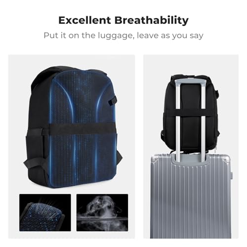 K&F CONCEPT Lightweight Camera Backpack Bag, Professional Photography Bag Compatible with Canon/Nikon/Sony Camera and Lens Accessories, Camera Case with Tripod Strap & Rain Cover - color: 01-Light Black