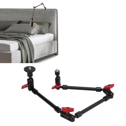 Yunseity 31Inch / 22inch Adjustable Articulating Friction Magic Arm, 360° Camera Clamp Mount with 1/4 Inch 3/ Thread, Super Desk Clamp Camera Mount Magic Arm for LED Lights