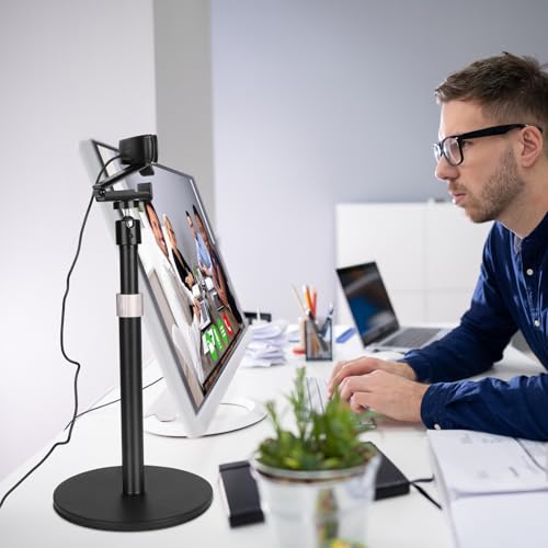 Mippko Webcam Camera Stand Phone Holder for Desk,1/4"-20 Threaded Compatible with Logitech Webcam C920 / C920S / C920x / C922 / C922x / C925e / C930 / C930e / C615 / C960,DSLR Camera/Smartphone