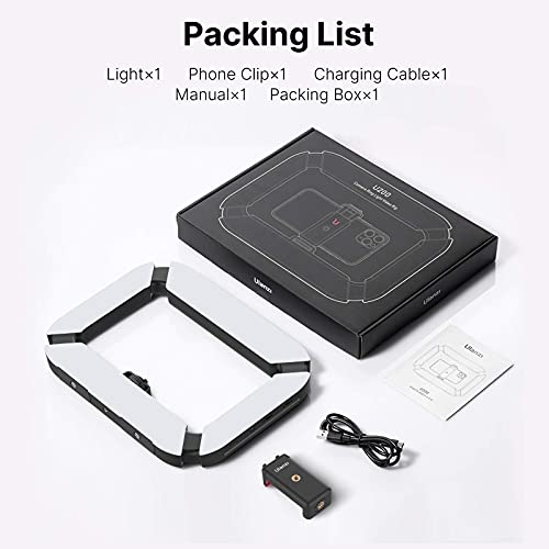 Smartphone Video Rig PICTRON U200 Handheld LED Ring Light Selfie Light Phone Video Stabilizer for Camera, Smartphone, Action Camera, YouTube, Setup, Filmmaking, Makeup, Vlogging
