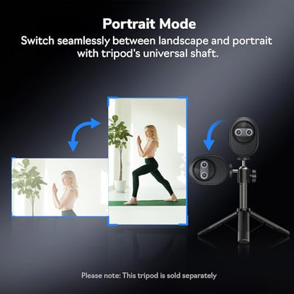 EMEET Piko 4K Webcam for Streaming, World’s 1st Dual-Camera AI-Powered 4K Camera w/AI Autofocus, 3 Mics Array&3 Sound Modes, USB Webcam with Clip, Great for Streaming, Desk Setup - style: Piko w/ 3 Mics 3 Sound Modes