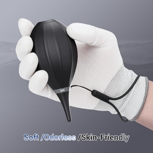 [Upgraded Version] Soft Tip Silicone Camera Dust Blower Lens Air Blower with Cleaning Cloth,Camera Lens Cleaner Air Blower for Sensor LCD Keyboards Alcohol Ink Printing,Dust Blower Replace Canned Air - size: Upgraded Version/Camera Air Blower
