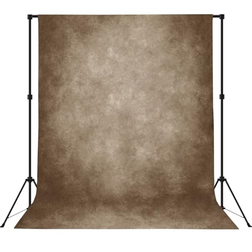 8x10ft Brown Professional Portrait Backdrop Abstract Textured Backdrops for Photography Vintage Headshot Background Brown Backdrop Curtains with Rod Pocket - color: Brown, size: 8x10ft