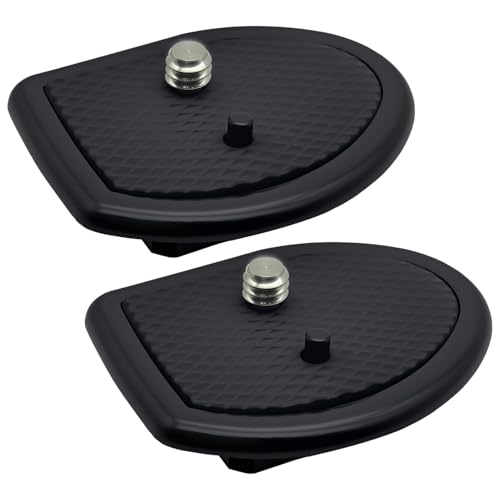 2 Pack 27mm (1-1/16") Quick Release Plate, Universal Camera Tripod Mount Adapter Replacement for 27mm Square Socket Tripod Heads - size: 27 mm x 27 mm