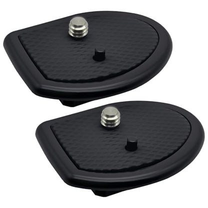 2 Pack 27mm (1-1/16") Quick Release Plate, Universal Camera Tripod Mount Adapter Replacement for 27mm Square Socket Tripod Heads - size: 27 mm x 27 mm