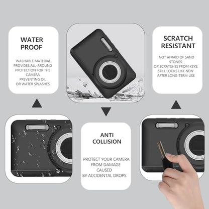Case for KODAK PIXPRO FZ55 Case, Soft Silicone for KODAK PIXPRO FZ55 - Anti-Scratch Slim Fit Lightweight Protective - Black - color: Black