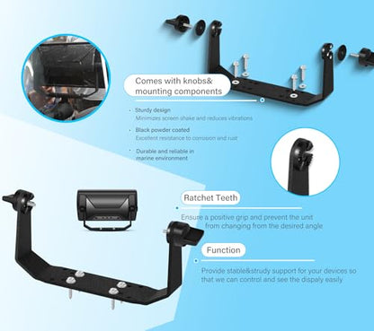 740146-1 Gimbal Bracket Mounting Bracket with Knobs Mounting Screws Fit for Helix-7 Series Fish Findes All Models (HCCT+PC11+740149-1) - style: HCCT+PC11+740149-1
