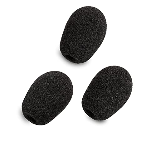 LEFXMOPHY Blackshark Pop Filter Replacement for Razer BlackShark V2 / V2 Pro / V2 X/Kaira Pro Gaming Headset Microphone Windscreen Mic Foam Cover, 3-Pack