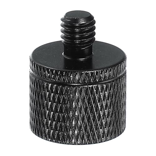 PATIKIL Tripod Screw Adapter 1/4" Female to M6 Male, Tripod Nut Connectors Camera Mount Screw Camera Double Head Converter for Microphone Holder Magic Arm Accessories - size: 1/4" to M6