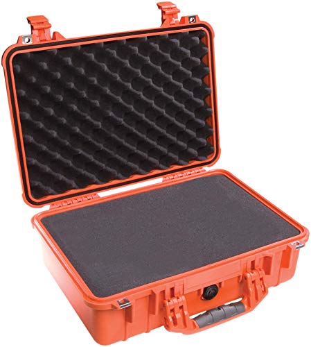 Pelican 1500 Case With Foam (Orange) - color: Orange, style: Single