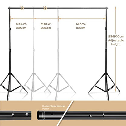 ShowMaven Photography Lighting Kit, Softbox Lighting Kit with Photo Backdrop for Product Photography, Portrait photography, Video Shooting Photography