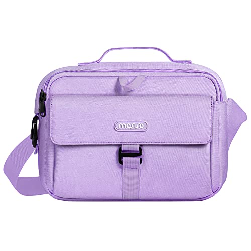 MOSISO Camera Shoulder Bag Case Crossbody Sling Purse, DSLR/SLR/Mirrorless Compact Padded Photography Handbag with Rain Cover Compatible with Canon/Nikon/Sony Cameras and Lenses, Purple - color: Purple