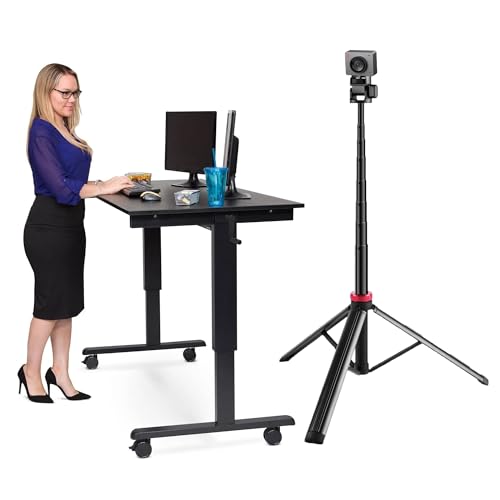 80'' Tiny-3 Webcam Floor Tripod Holder,Webcam-Tripod Stand for OBSBOT Tiny 3,Tiny 3 Lite,Meet-2,Tiny 2 Liet, Tiny 2,Meet SE,Tail2,Tiny SE,Tail Air,Meet Webcams