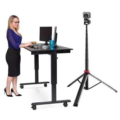 80'' Tiny-3 Webcam Floor Tripod Holder,Webcam-Tripod Stand for OBSBOT Tiny 3,Tiny 3 Lite,Meet-2,Tiny 2 Liet, Tiny 2,Meet SE,Tail2,Tiny SE,Tail Air,Meet Webcams