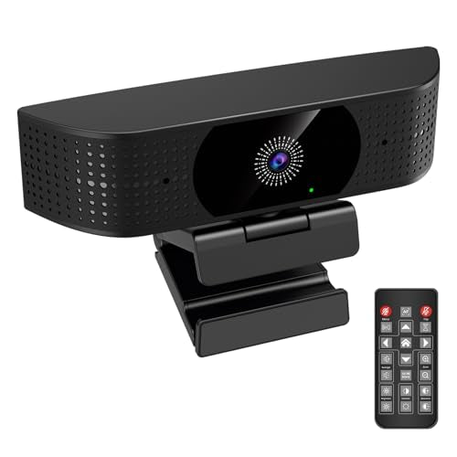 4K Webcam for PC, Ultra HD 4K 12MP Webcam with Dual Noise-Reducing Mics, PDAF Autofocus, Streaming Camera for PC, Mac, Laptop, 81° FOV, Ideal for High-end Business Meeting with Skype, Teams, Zoom - style: 4K Webcam with PDAF Fast Auto Focus