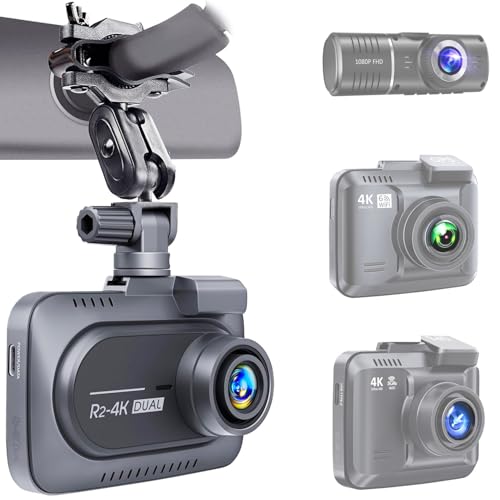 Dash Cam Mount Replacement Holder, Fits Rove r2-4k and Other Dash Cams | Easy Rearview Mirror Installation | No More Falling Suction Cups | Multiple Adapters | Secure Adjustable View