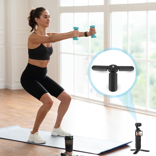Mini Tripod for DJI Osmo Pocket 3 & 2, Foldable Stand with 1/4″-20 Screw Mount, Portable, Compact Desktop Stand Compatible with Osmo Pocket, DJI Osmo Action 5/4, and Insta360 Ace Pro