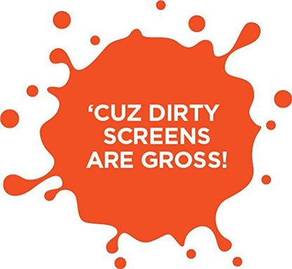 WHOOSH! Screen Shine Go XL - 3.4 fl oz with Microfiber Cloth - Powerful Streak-Free Screen Cleaner Spray and Wipe for MacBook, Laptop, Car, Eyeglasses & Phone - Sleek Bottle for Home, Work or Travel - size: 3.4 fl oz (Pack of 1)