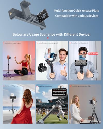 Large Screen Teleprompter Holder for Tablet/Phone with Extendable Tripod, Dual-Clamp Design with Interchangeable 3 Sizes of Clamps. Perfect for Live Streaming/Recording/Video Conference - size: holder with 22-inch tripod