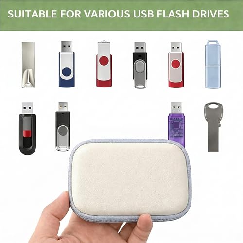Electronic Accessories Organizer, USB Flash Drive Case SD Card Holder, Cable Management Bag with 118in Hook and Loop Tape, Travel Charger Organizer for Thumb Drive, Memory Cards, Cable