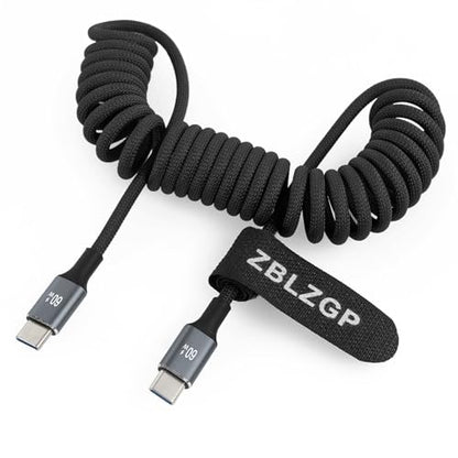 USB C to USB C Cable 60W, Fast Charging & Data Sync, for MacBook Air, Sony A7IV, Canon R6, Nikon Z6 II, Samsung Galaxy - color: Black Braided, style: 60W