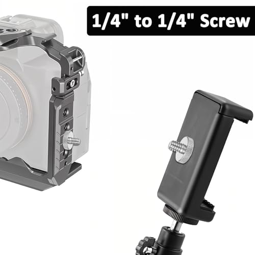 Standard 1/4"-20 Male to 1/4"-20 Male Tripod Screw, 4 PCS Standard Camera Screw Adapter Converter Double Head Tripod Mounting Thread Light Stand Screws for Shoulder Rig Stud Mounting Accessories
