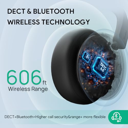 Yealink WH64 Workstation DECT Wireless Headset with 4" Touch Screen,3x Noise Cancelling Mic, 606ft Range,All in One Workstation with Speaker,3x USB Hub Office Headset for Desk Phone,Computer,Cellphone - style: WH64 Workstation Mono Teams