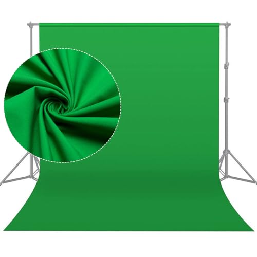 Green Screen Backdrop 6.5 x 10 Ft, Greenscreen Background Green Photo Backdrop Curtain Thick Polyester Fabric Photography Green Sheet for Streaming Photoshoot Video Party Decor - color: green screen, size: 6.5x10ft
