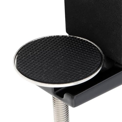 RTNLIT Desk Lamp Clamp, 0.49in/12.5mm 4 Hole Metal Table Mounting Clamp, Universal C Clamp for Magnifying Light/Microphone/Boom Scissor Arm, Fits up to 2-1/2 inches Desktop Thickness(Black) - color: Black
