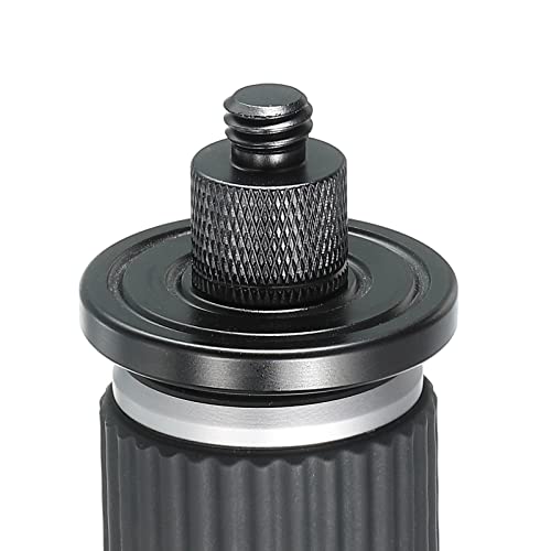 MECCANIXITY Mic Stand Adapter 3/8 Female to M12 Male Camera Screw Thread Adapter for Microphone Tripod Stand Black 2 Pack - size: M12