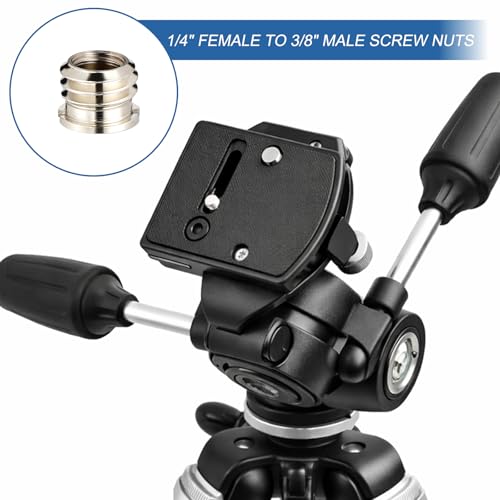 JJUNW 6Pcs Tripod Adapter, Camera Screw Adapter, Stand Adapters Threaded Converter Tripods Mount Adapters, Tripod Accessories for Camera, Mount, Monitor and Light Stand