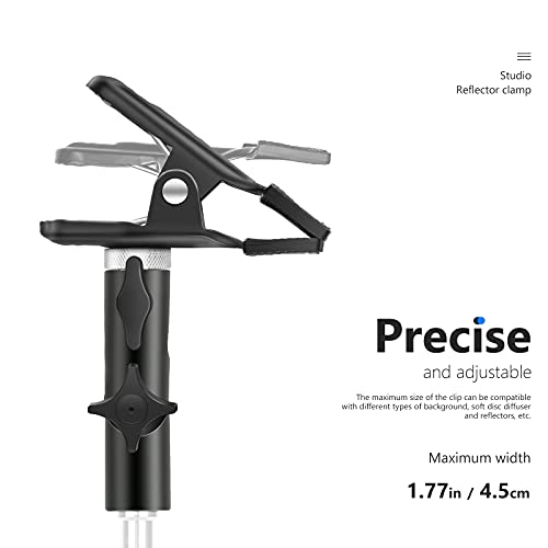 Neewer 3 PCS Photo Studio Heavy Duty Metal Clamp Holder with 5/8" Light Stand Attachment for Reflector - style: CL-02 (3 Pack)
