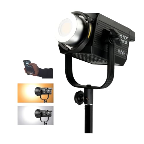 Nanlite FS-200B 220W Bi-Color LED Video Light, 2700K-6500K COB Studio Light with Bowens Mount, App Control, Quiet Fan, High CRI for YouTube, Photography, Filmmaking & Live Streaming