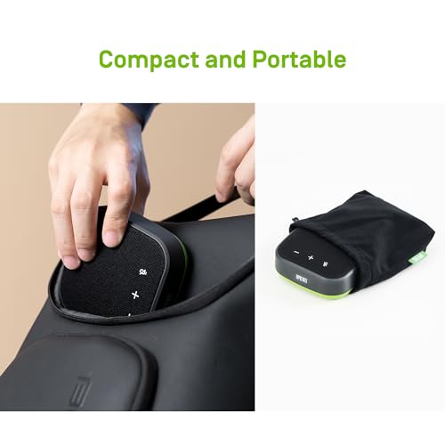 IPEVO VC-A10 USB Portable Speakerphone, Conferencing, Video Calls, Online Meetings, Hybrid Work, Meeting Rooms, Noise Reduction Microphone, 360° Voice Coverage, Easy Setup, Compatible with Teams, Zoom