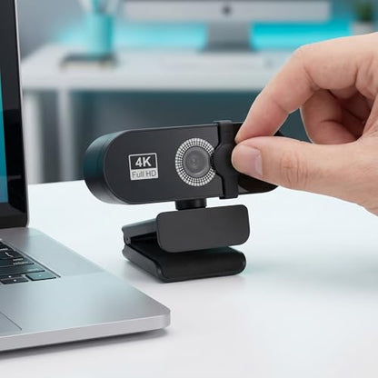 1080P Quad HD Webcam with Wide-Angle Lens USB Plug and Play PC Camera with Privacy Cover Noise-Canceling Mic for Video Calls - size: 2K One size fits all