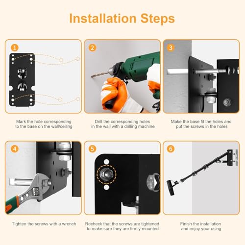 Microphone-Ceiling-Mount,Telescoping Mic Wall-Stand Boom Arm Holder compatible with RØDE PodMic NT1 NT-USB Microphones Podcasting Gaming and Voice Recording
