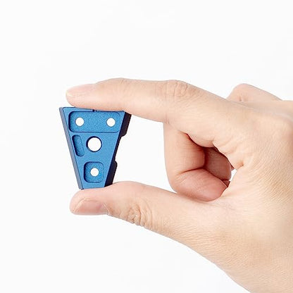 Fomito V-Lock Triangle Plate, Metal Alloy, Compatible with F970 Battery and V-Port Batteries, Includes Mounting Screws, Blue（Two-piece Set） - color: Blue, size: VK-V