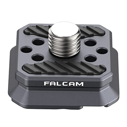 FALCAM F22 Basic Quick Release Plate, Camera Mounting Adapter Convert 1/4" Thread to F22 QR System, Aluminum Camera Accessory Fits for Sony Canon DSLR Tripod (Plate Only) 2529 - color: F22 QR Plate
