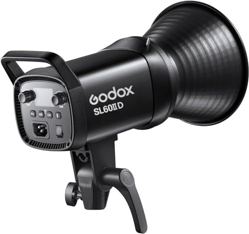 Godox SL60IID 70W LED Video Light, 18600Lux@1M 5600K LED Continuous Light, CRI96+ Bluetooth&Remote Control 8 Fx Effects, Compact Studio Light for Video&Photography