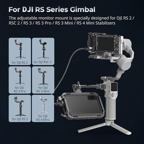 SmallRig Camera Monitor Mount w/Quick Release NATO Clamp, Cold Shoe Mount | Anti-Twist Design for DJI RS 4 Mini/RS 2 / RSC 2 / RS 3 / RS 3 Pro/RS 3 Mini - style: Classic